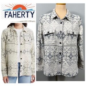 Faherty  x Doug Good Feather Cotton  Overshirt Button Down Lakota